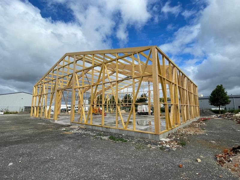 Construction de notre dépôt a Marbeuf près le Neubourg