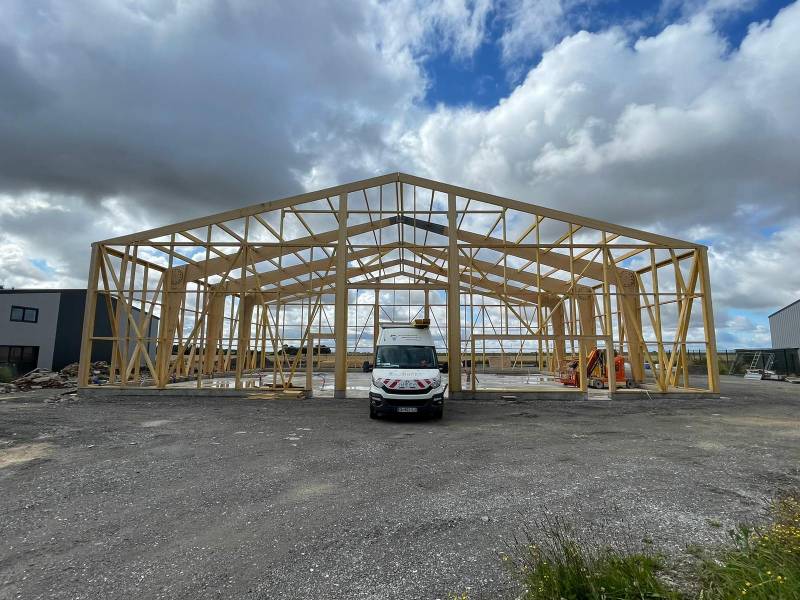 Construction de notre dépôt a Marbeuf près le Neubourg