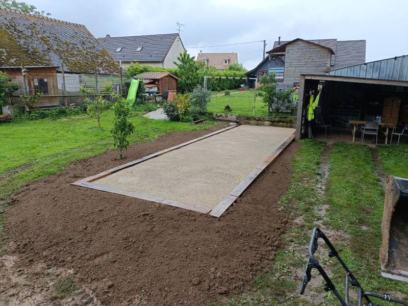 Création de terrain de pétanque dans l'Eure et la Seine Maritime